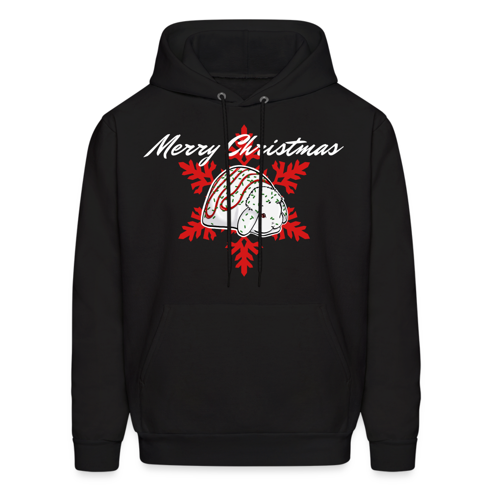 Christmas Mini Lop Men's Hoodie - black