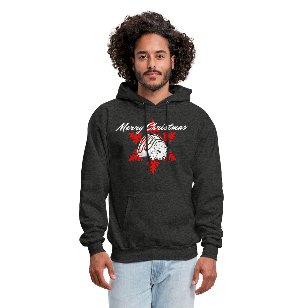 Christmas Mini Lop Men's Hoodie - charcoal grey