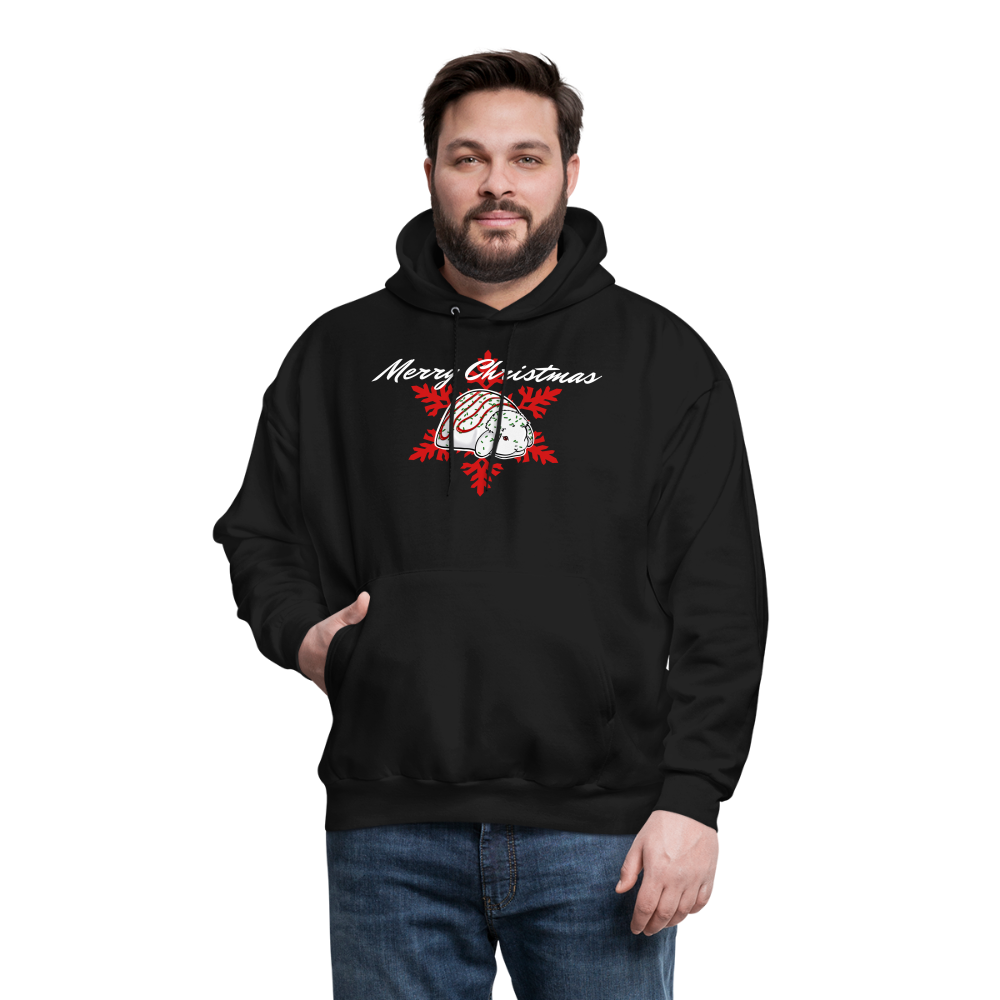 Christmas Mini Lop Men's Hoodie - black