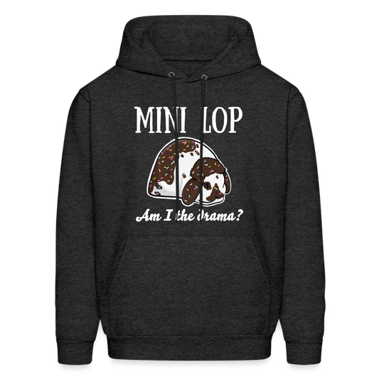 Mini Lop Sprinkle Drama Hanes Hoodie - charcoal grey