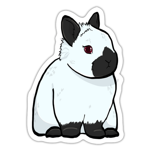 Himalayan Netherland Dwarf Sticker - white matte